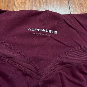 alphalaux alphalete leggings maroon